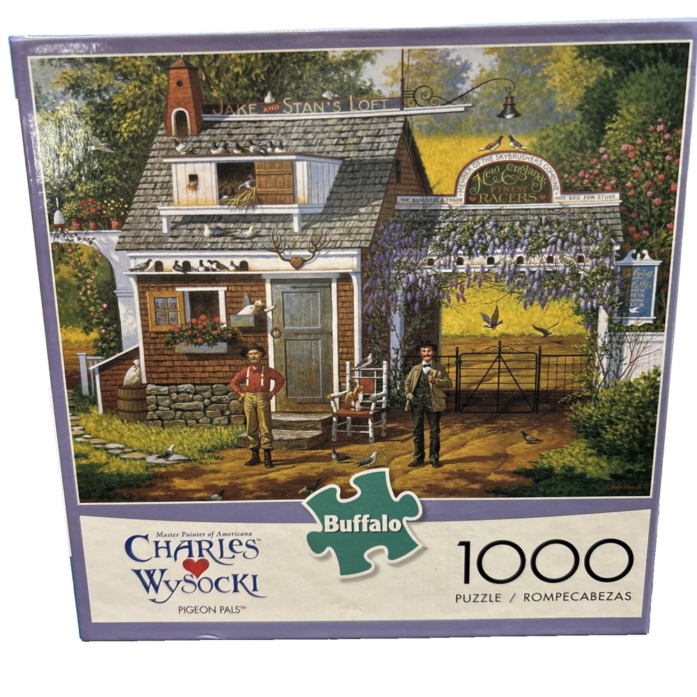 Charles Wysocki Buffalo Jigsaw Puzzle‎ 1000 Large Pieces Pigeon Pals